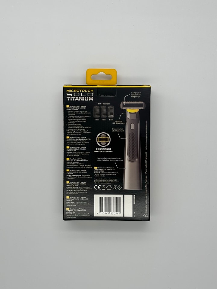 Micro Touch Microtouch Haarschneider Titanium Solo in Grau günstig kaufen onesize