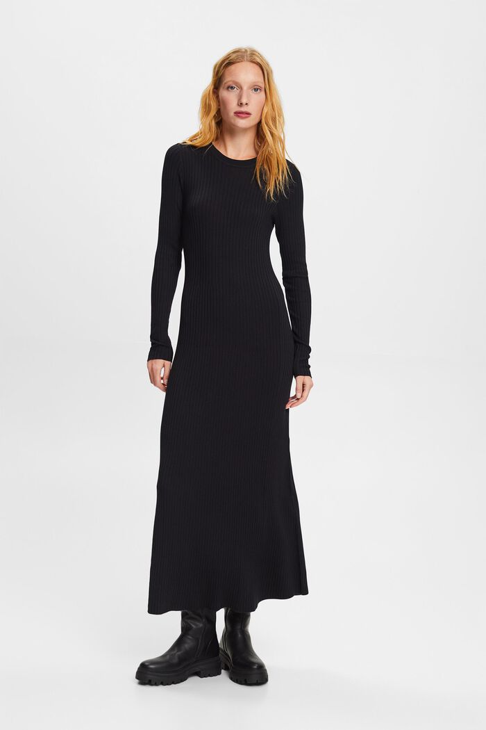 Maxikleid aus Rippstrick