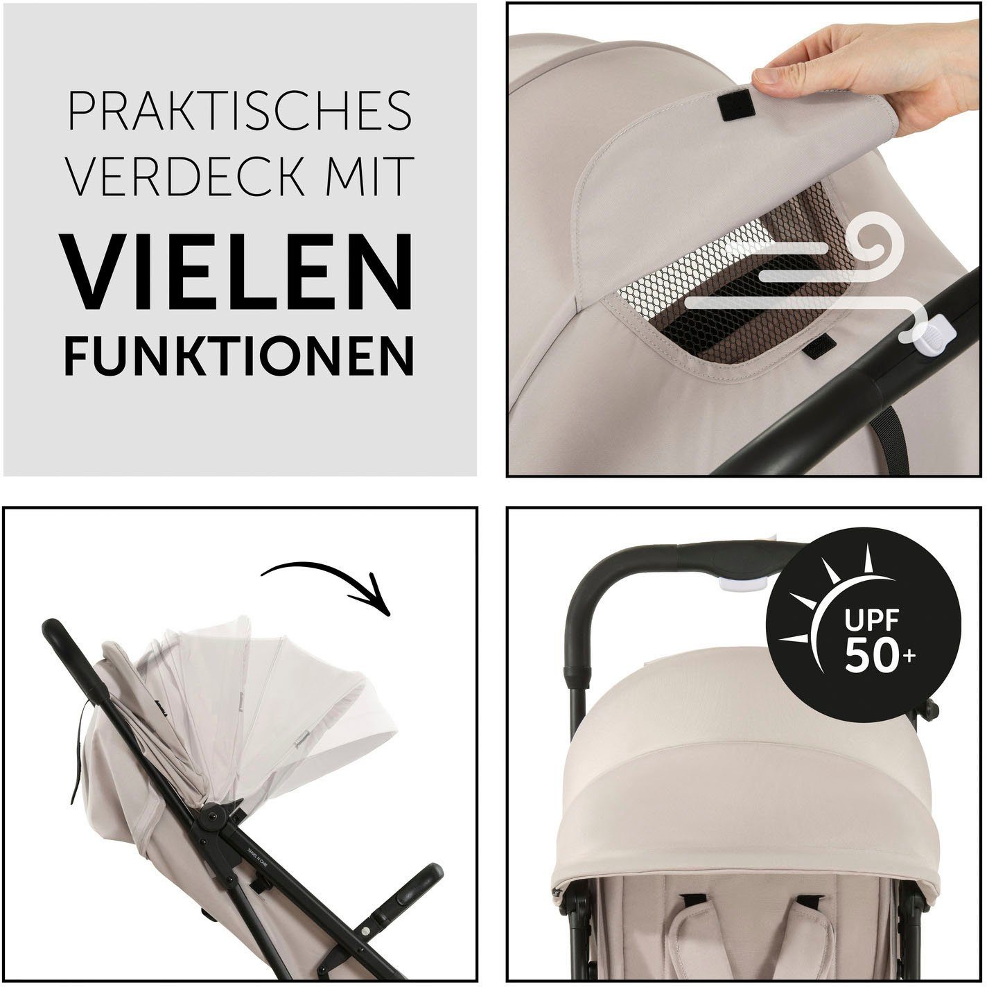 Hauck Kinder-Buggy Travel N Care, beige