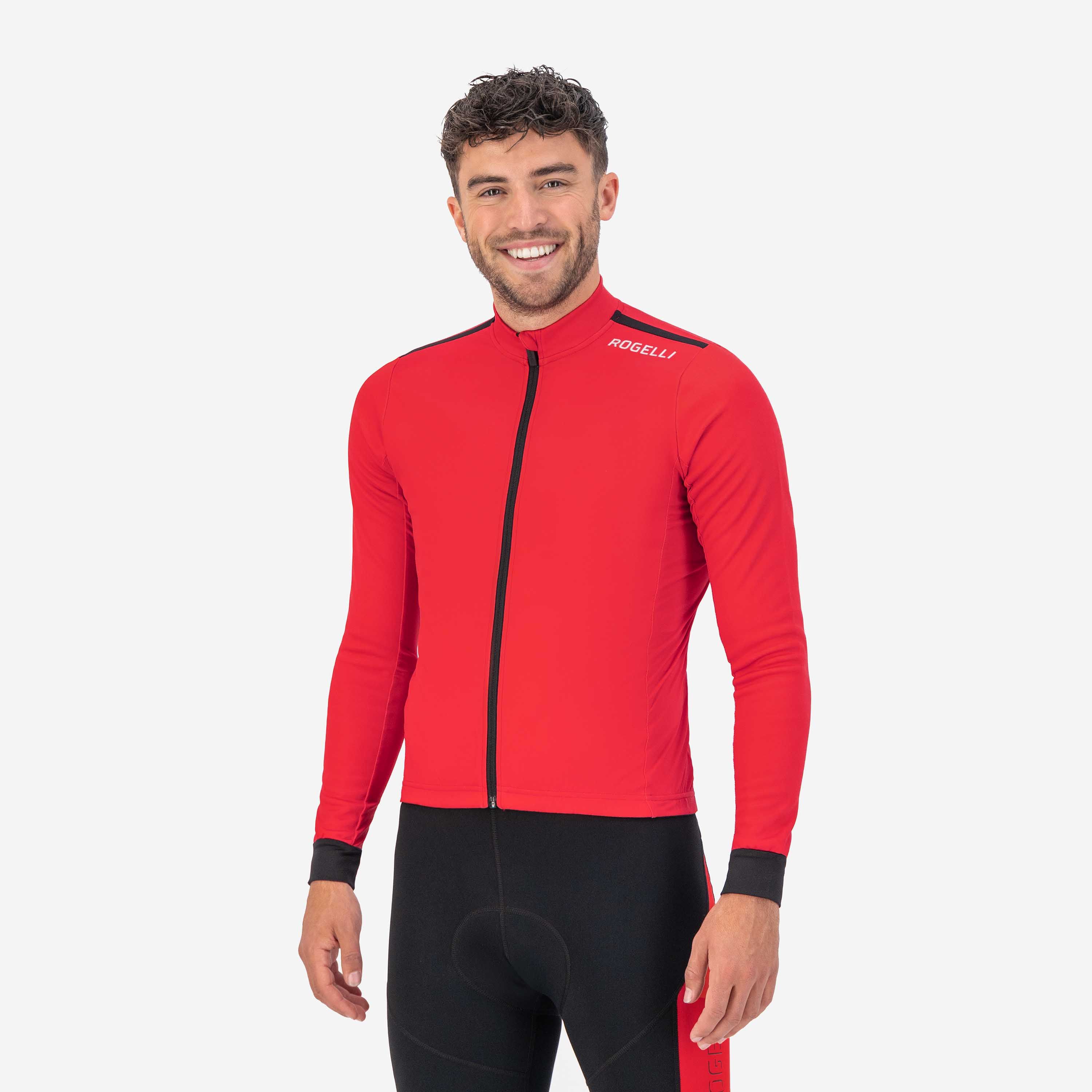 Rogelli Core Red Herren Langarm-Radtrikot