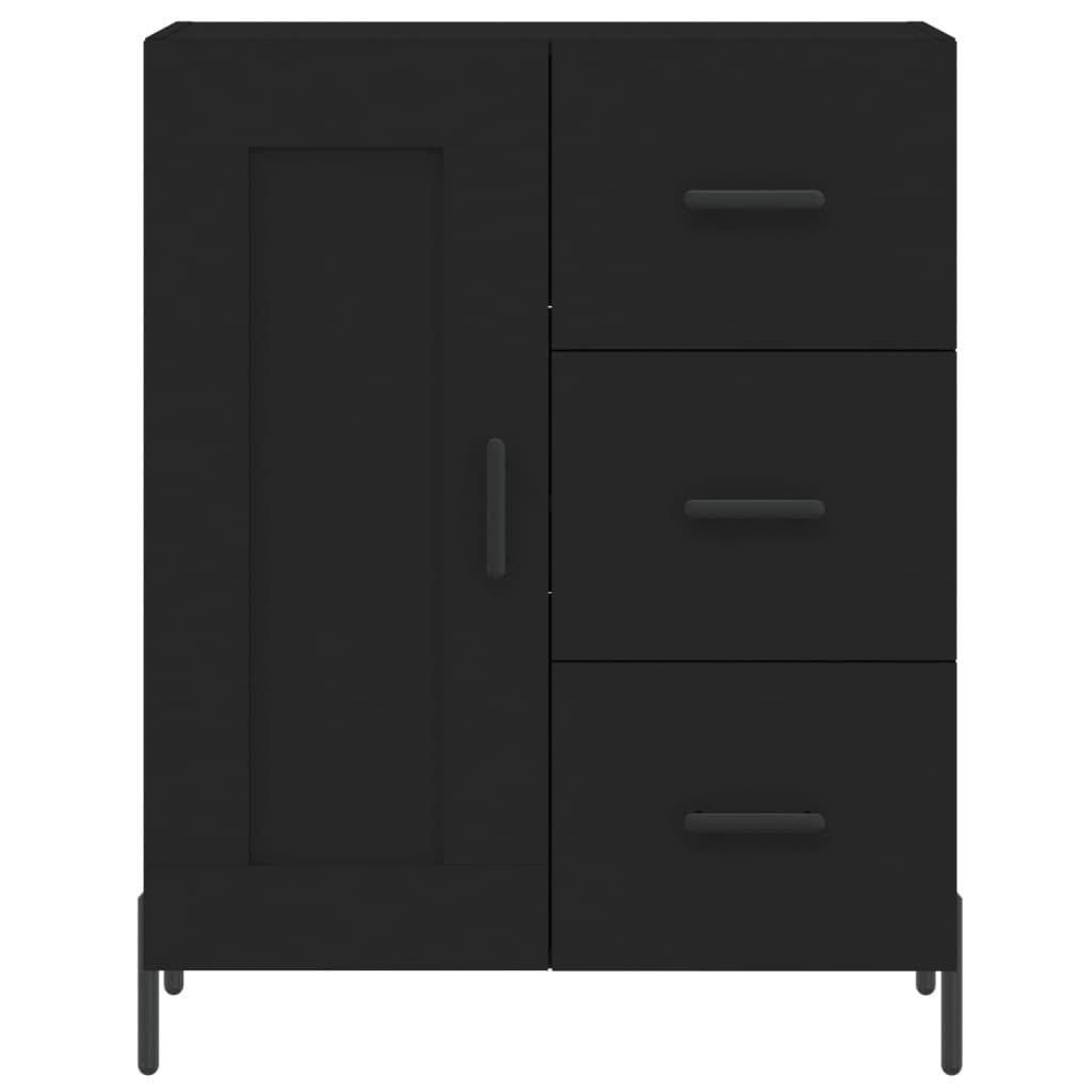 vidaXL Sideboard Sideboard Schwarz 69,5x34x90 cm Holzwerkstoff (1 St)