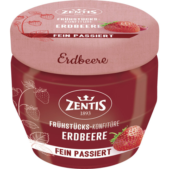 Zentis Frühstücks-Konfitüre fein passiert Erdbeere 230G