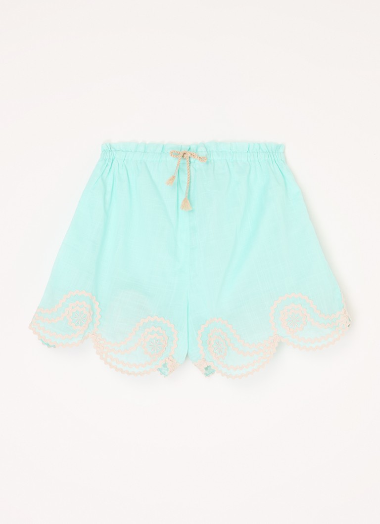 Zimmermann Waverly loose fit shorts with embroidery
