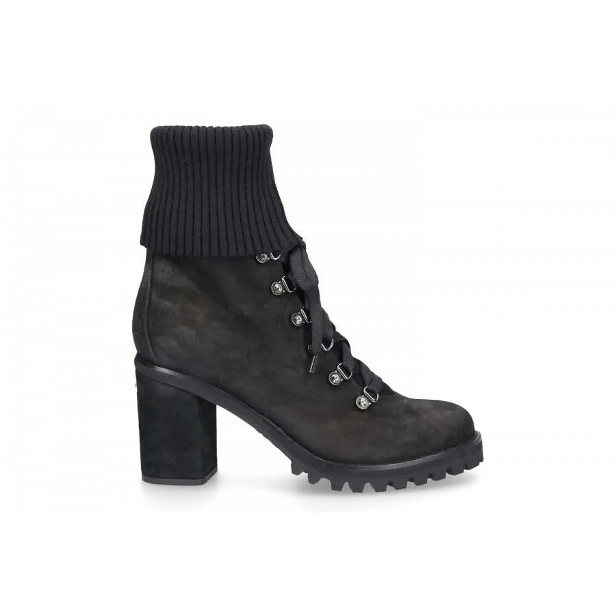 Le Silla - Stiefeletten ST.MORITZ Veloursleder - schwarz