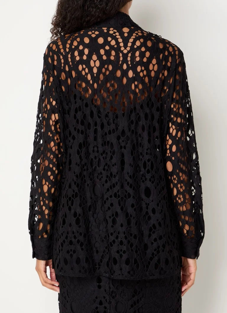 Vanilia Blouse with openwork design