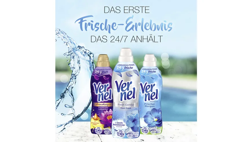 Vernel Weichspüler Fresh Control Cool Fresh 37 WL 814 ml