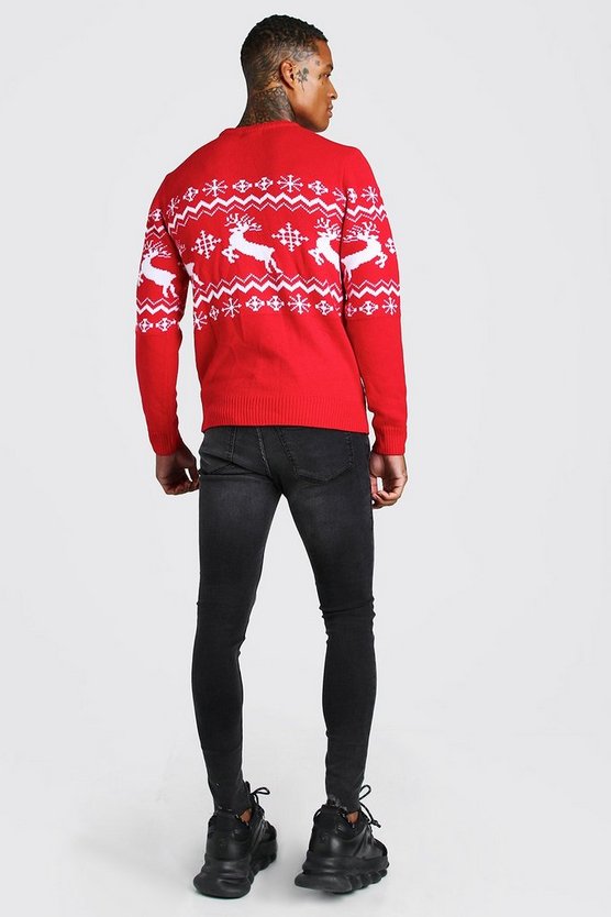 Rentier Weihnachtspullover