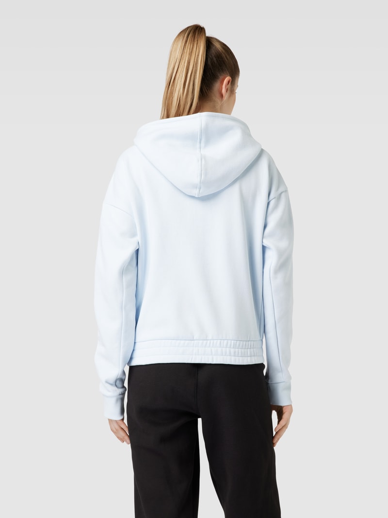 Sweatjacke mit Kapuze in hellblau
