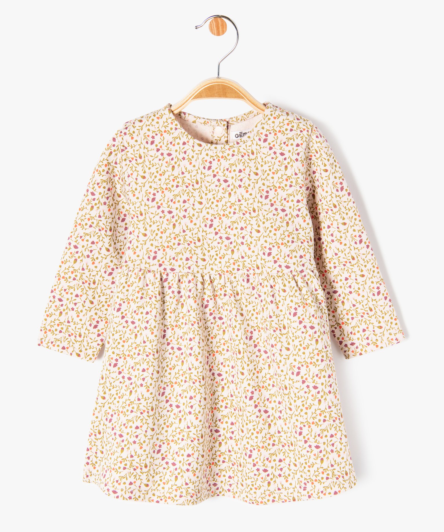 Ensemble bébé fille 2 pièces : robe + gilet ecru | GEMO