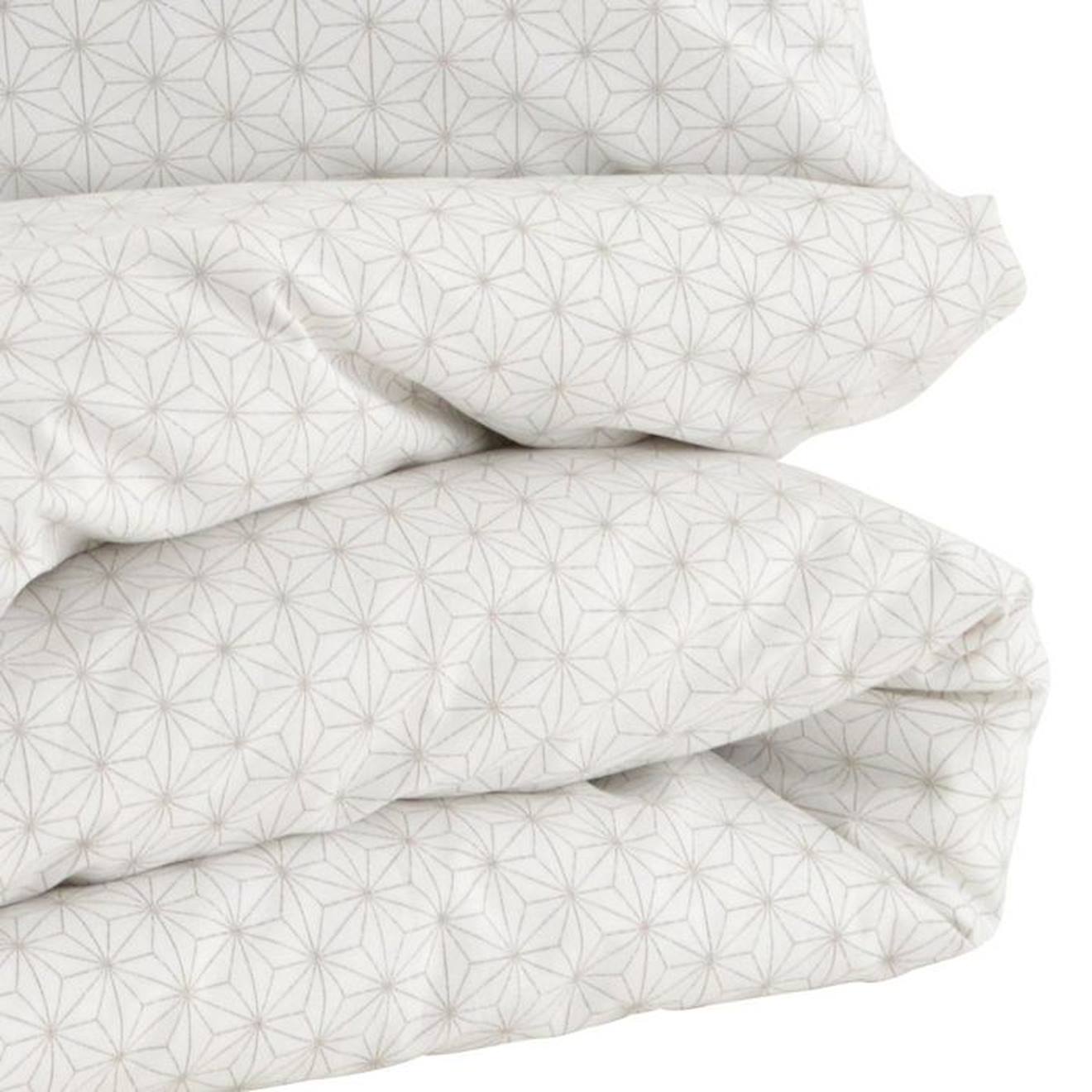 Parure de lit 100x140 cm en coton bio* Pompom beige
