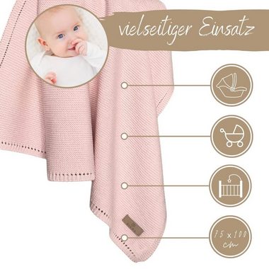 Babydecke DIKOS® Babydecke aus *100%* Bio Baumwolle atmungsaktiv clean, DIKOS, PREMIUM Qualität atmungsaktiv, nachhaltig, plastikfrei, kuschelweich