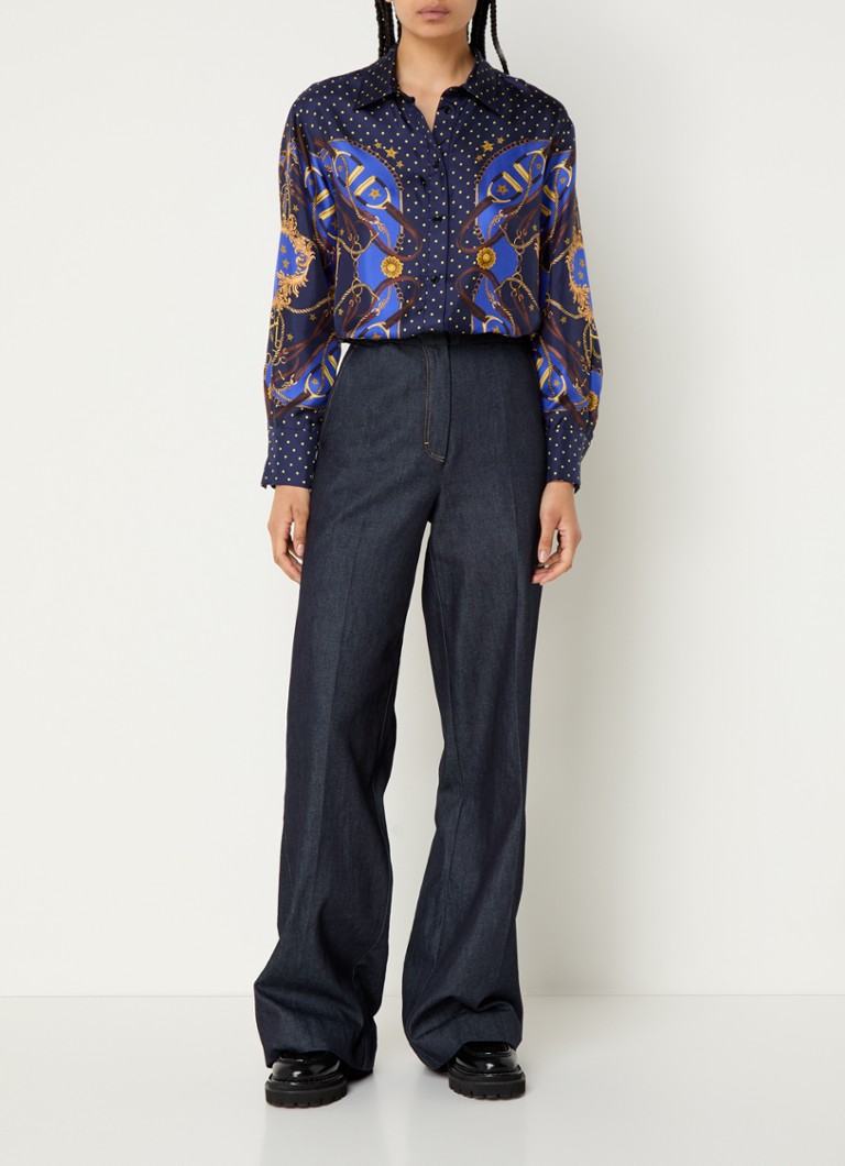 Sandro Seidenbluse mit Print