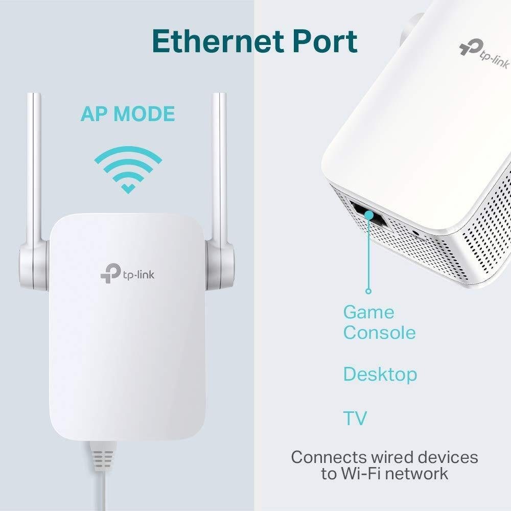 TP-Link TL-WA855RE WLAN-Repeater, bis 300 Mbit/s, WLAN Verstärker, LAN Port, WPS