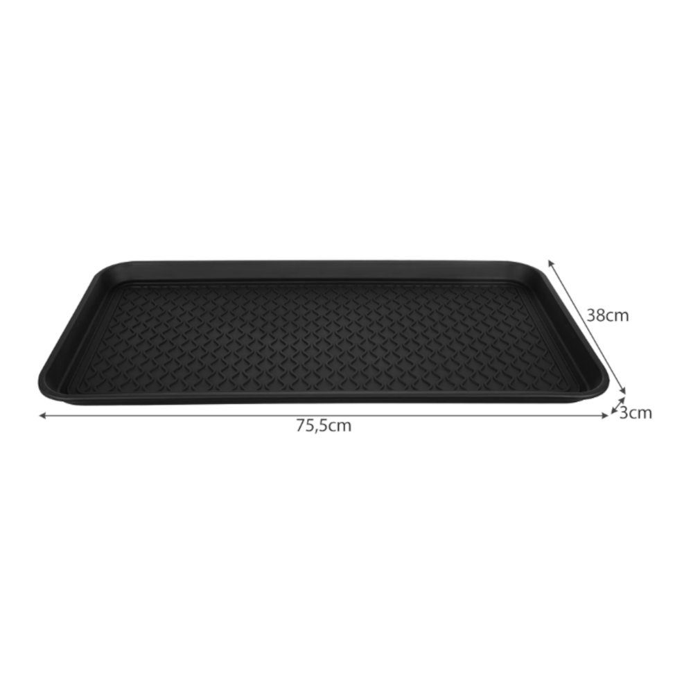 Ruhhy Schuhabtropfschale Matte für Schuhe (Schuhablage Schuhwanne, 1-tlg., Schuhabtropfschale Schuhablage), Untersetzer 75,5 x 38 x 3cm