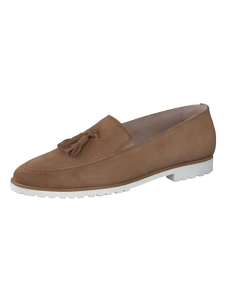 Paul Green Leder-Slipper  in Hellbraun günstig kaufen
