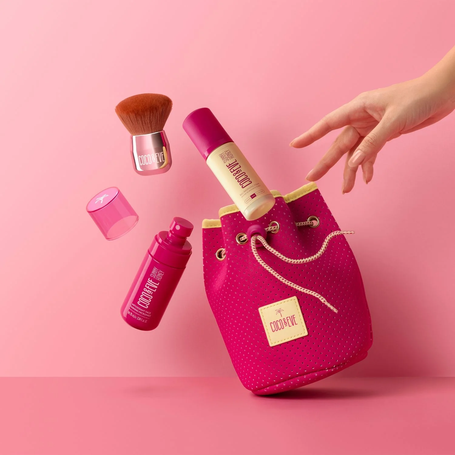 Sunny Honey Tan Masters Kit - Coffret Solare, Cofanetto Solare, Autoabbronzante viso, Mousse corpo autoabbronzante