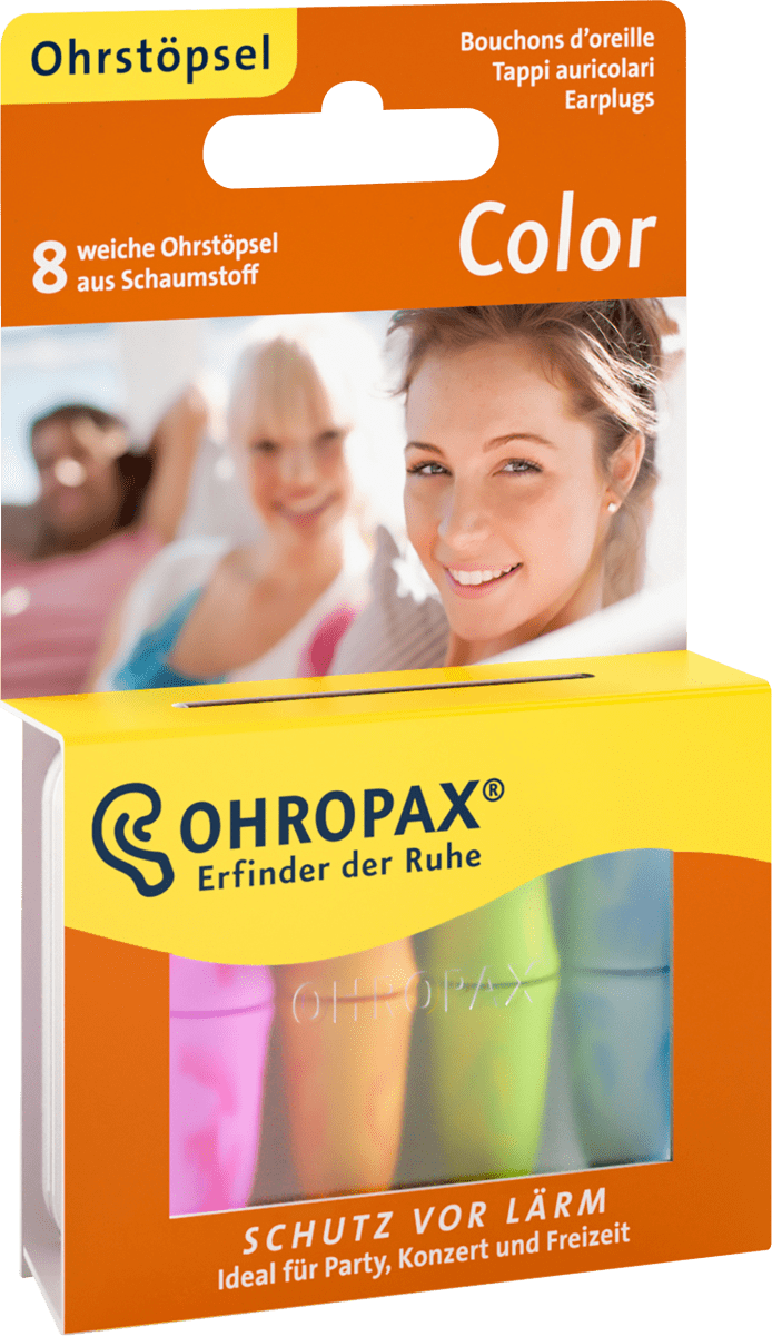 Ohrstöpsel Color, 8 St