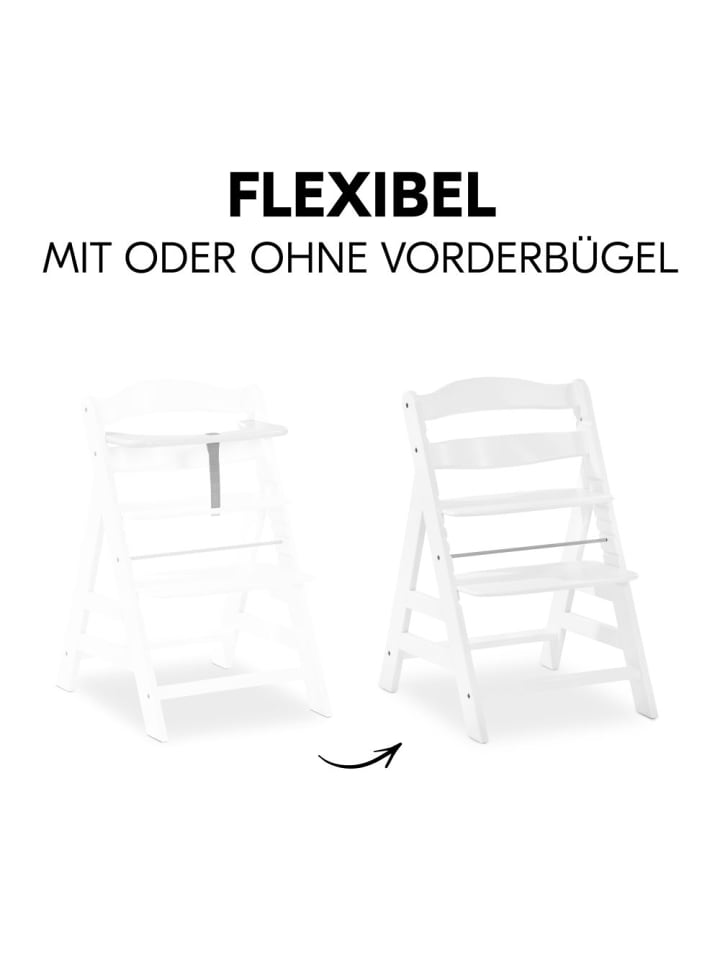 Hauck Hochstuhl Alpha Plus White im Sparset - inkl. in weiss günstig kaufen onesize