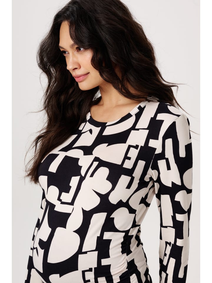Noppies Langarmshirt Eura in Monochrome All Over Print günstig kaufen