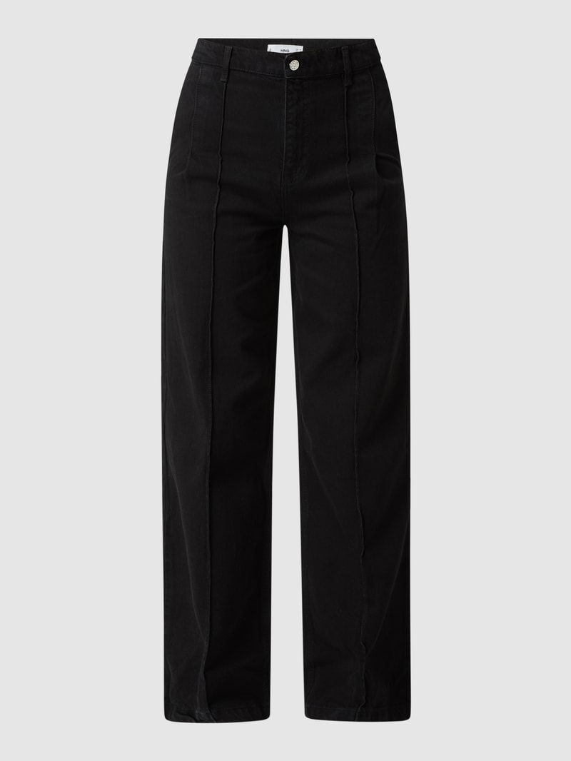 High Waist Jeans aus Baumwolle Modell 'Priscila' in schwarz