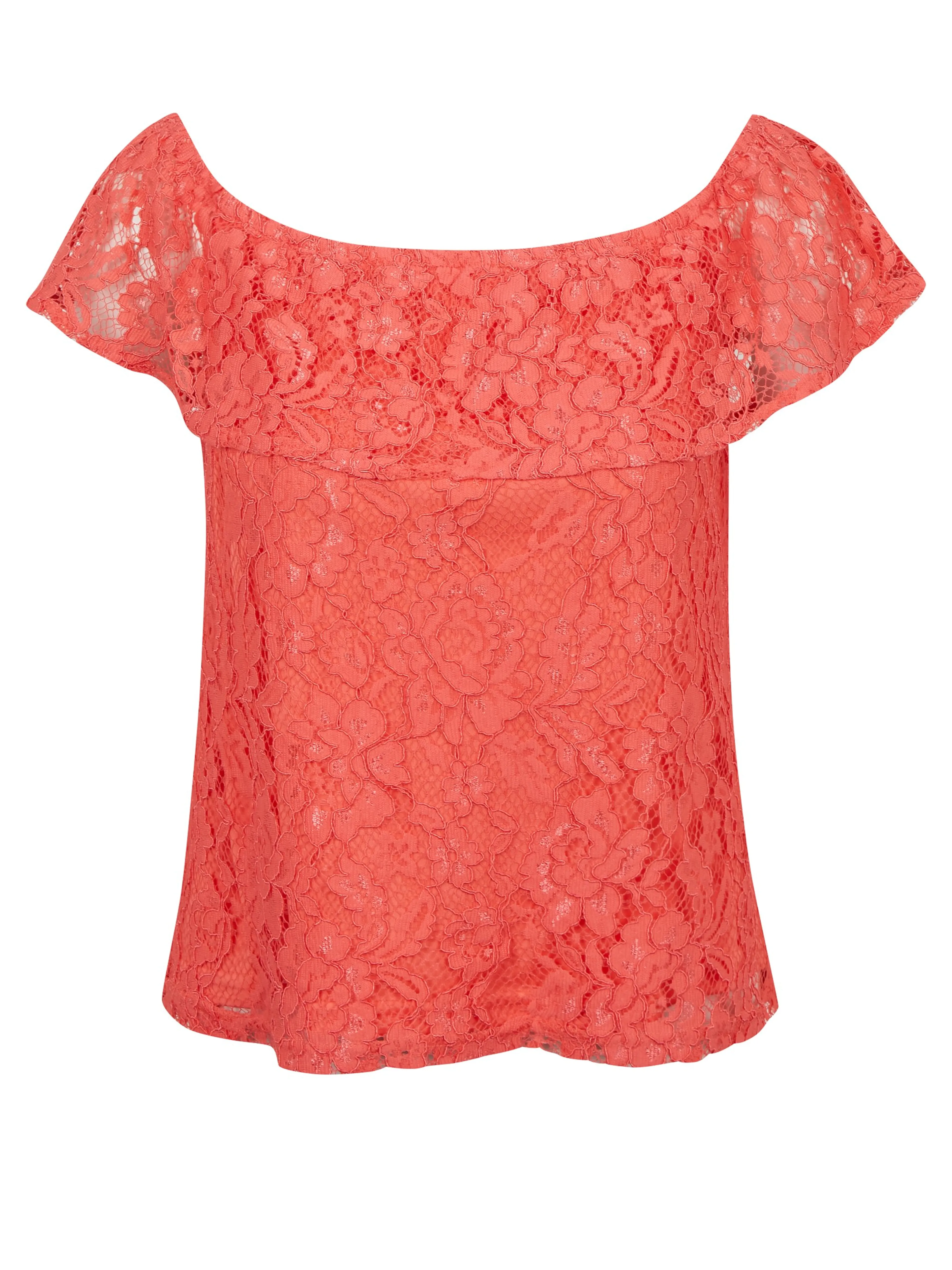 Rosa Damen-Spitzenbluse ORSAY