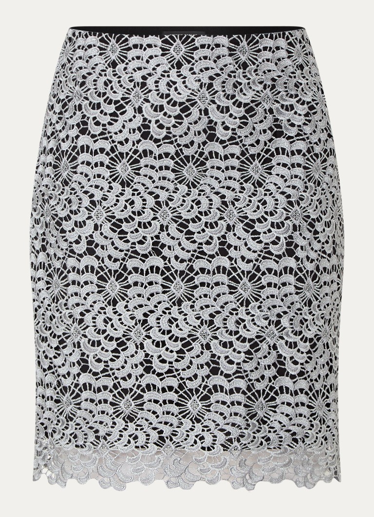 Bruuns Bazaar Joana high-waist mini skirt with openwork design