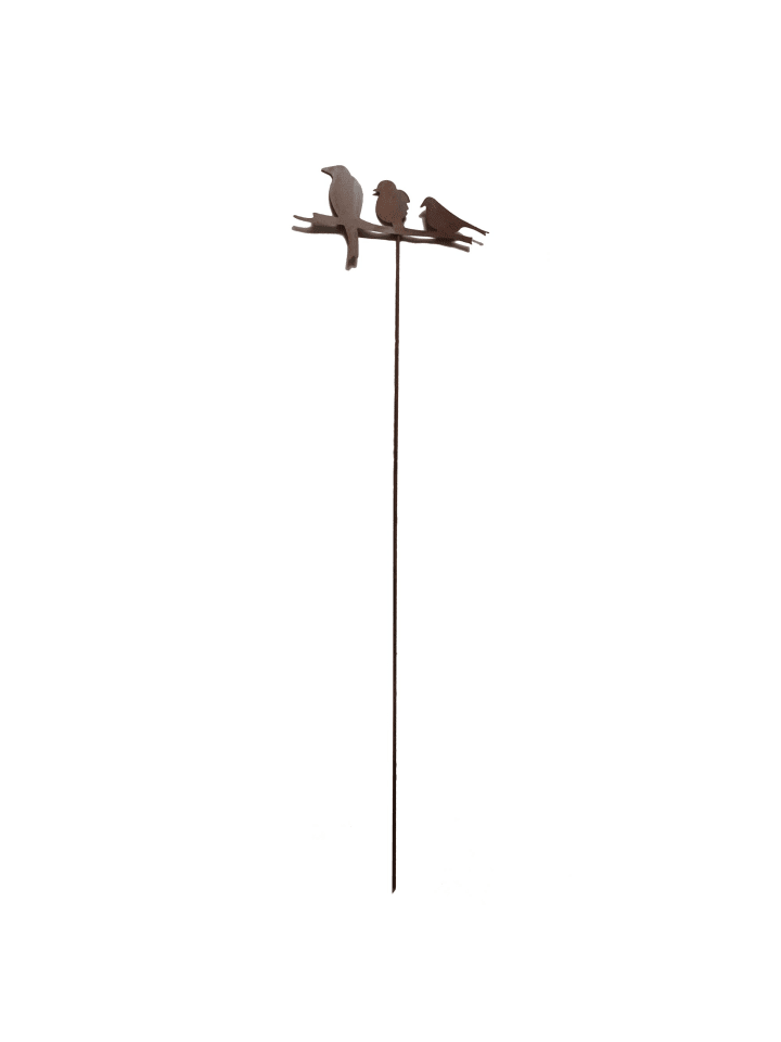 UNUS Gartenstecker Rost Vögel in Braun günstig kaufen onesize