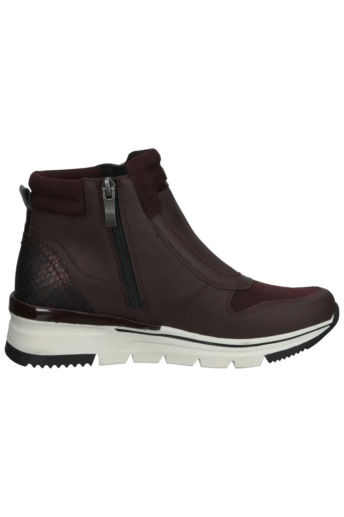 Bama  Stiefelette - Rot - Flacher Absatz