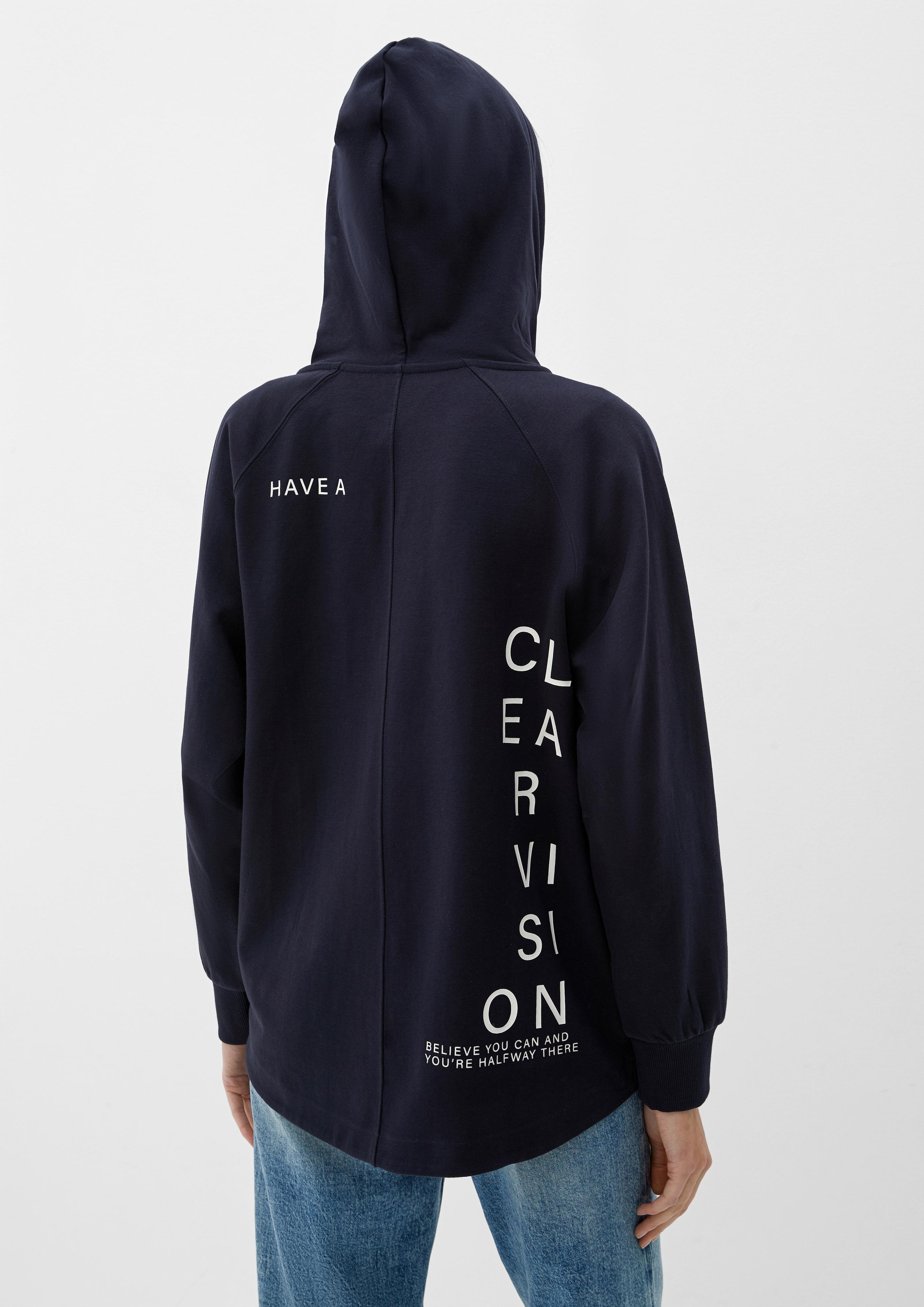 Kapuzen-Sweatjacke mit Backprint  2126255-5959
