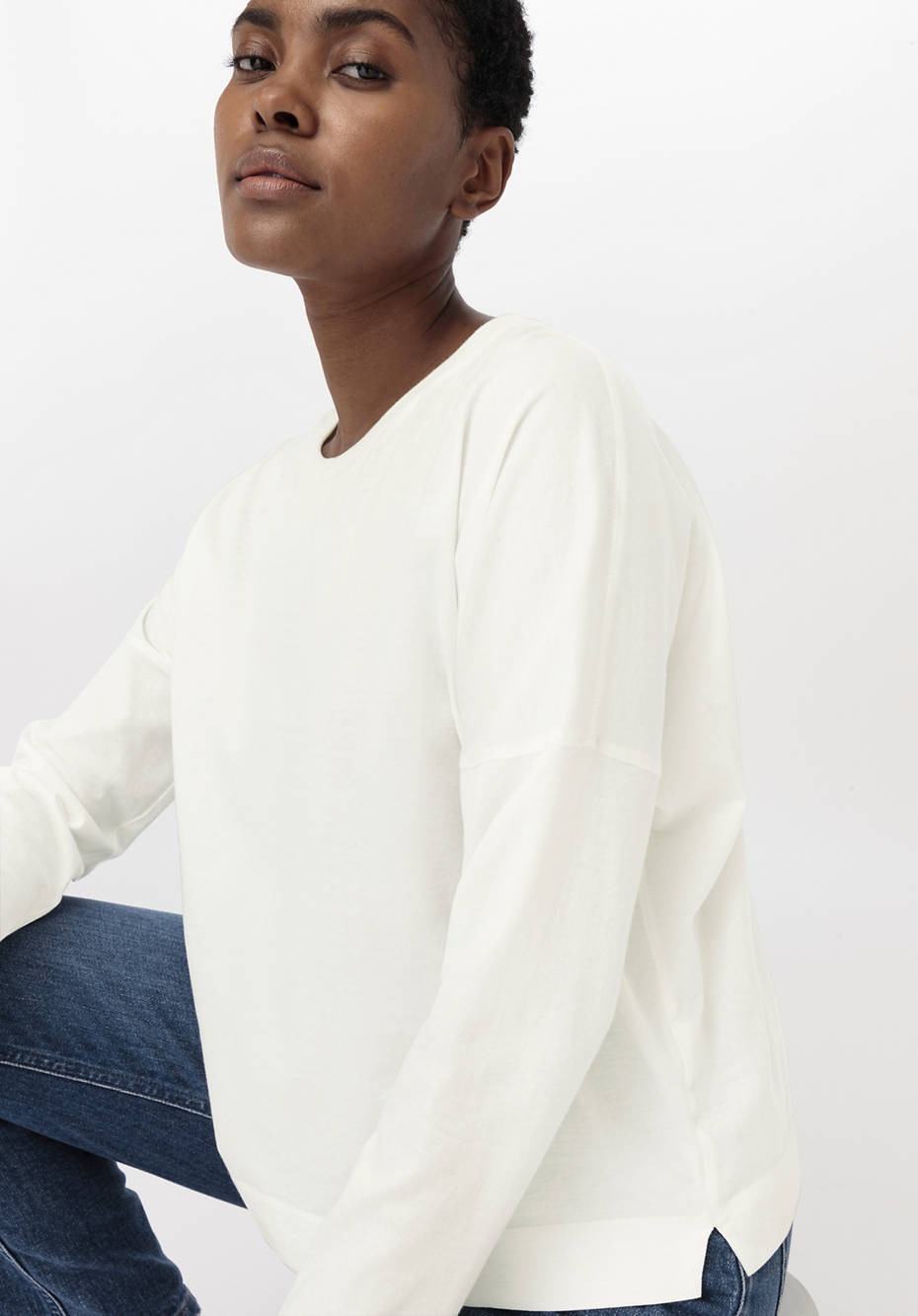Langarm-Shirt aus reiner Bio-Baumwolle