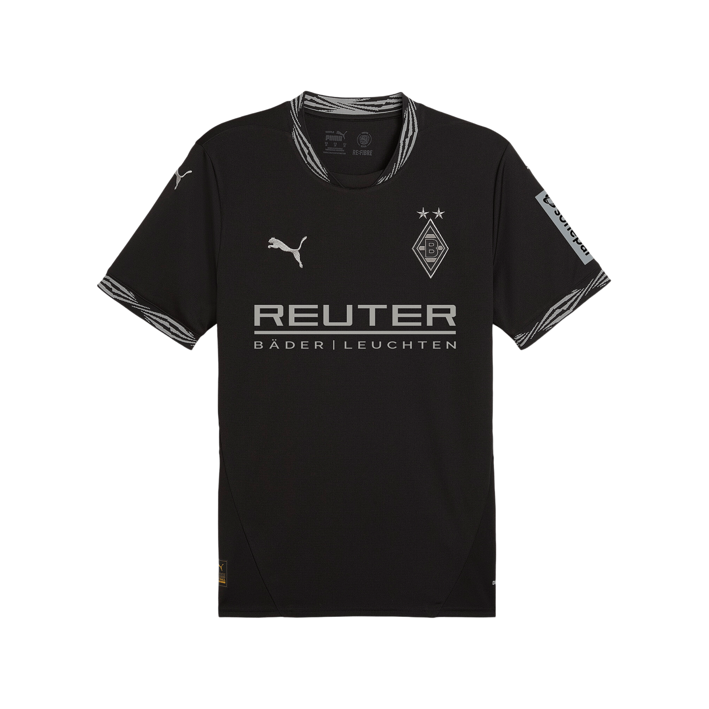 PUMA Borussia Mönchengladbach Trikot 3rd mit Sponsor 2024/2025 Schwarz F08