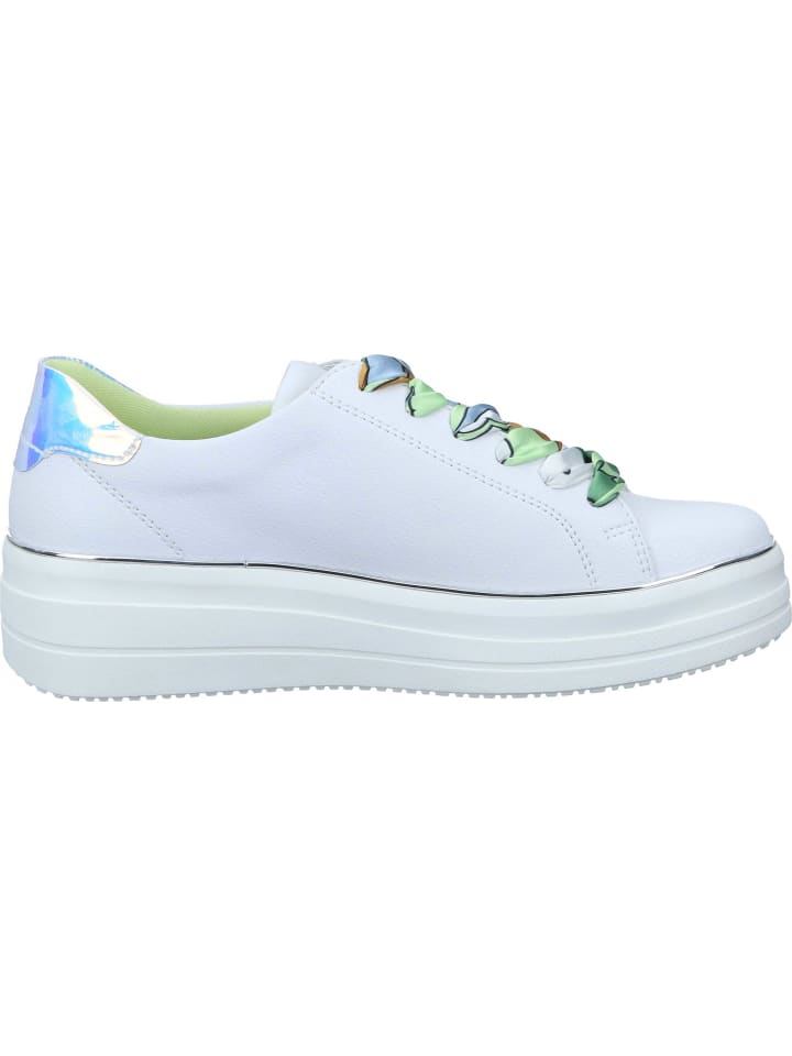 remonte Schnürschuhe, Sneakers Low in weiss/silber-multi günstig kaufen