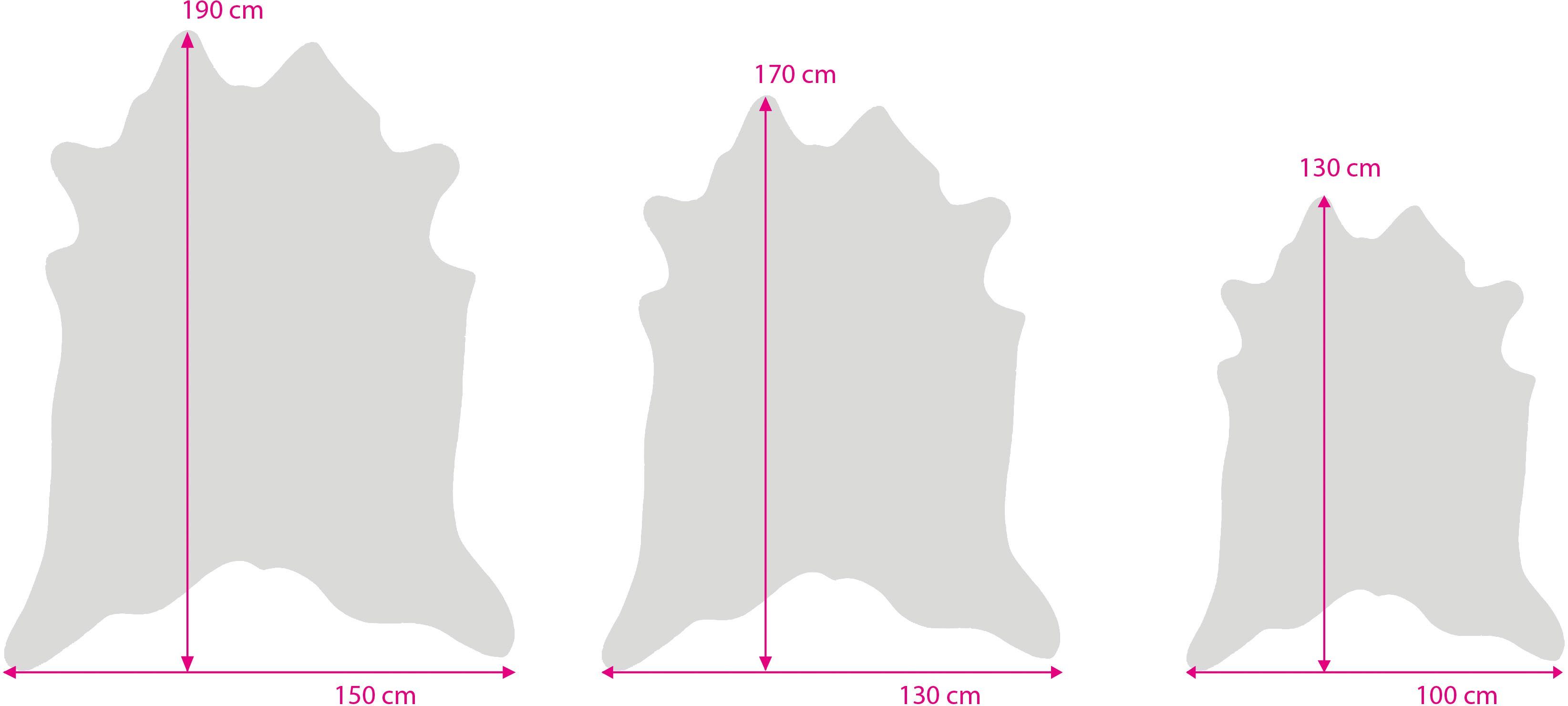 Fellteppich Bionda, Gino Falcone, fellförmig, Höhe: 3 mm, Kunstfell, gedruckte Kuhfell-Optik, ideal im Wohnzimmer & Schlafzimmer
