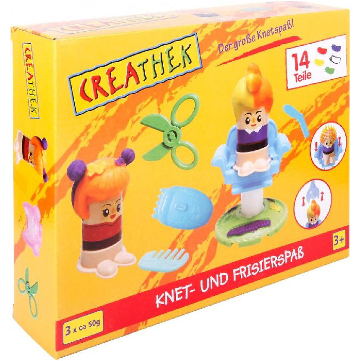 Creathek Creative Fun Knet- und Frisierspaß, 14 Teile