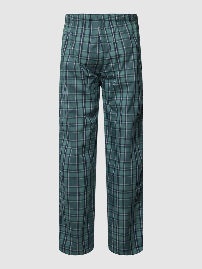 Pyjama-Hose mit Tartan-Karo und elastischem Bund in lindgrün