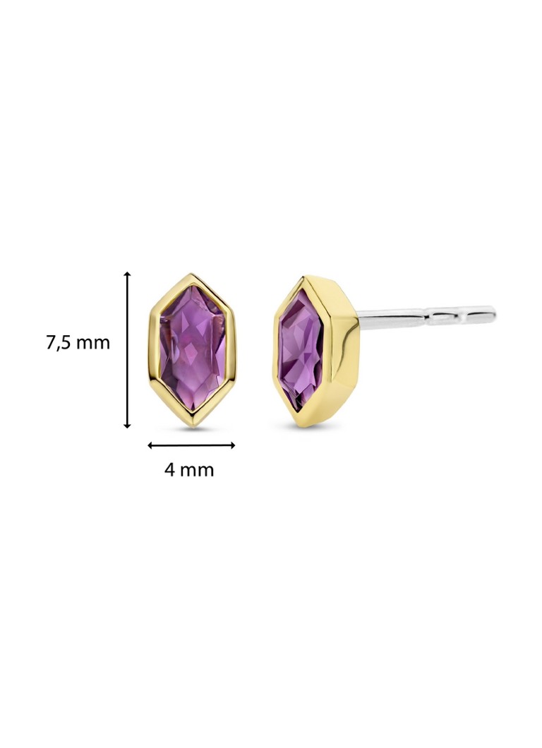 TI SENTO - Milano Stud Earrings gold plated 7944PU_H