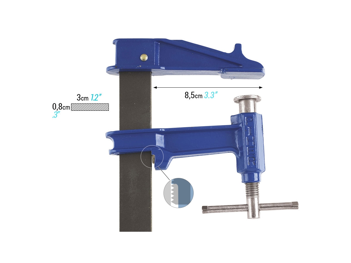 Piher 03030 Zacisk żeliwny E-30 cm