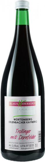 2021 Trollinger mit Dornfelder halbtrocken 1,0 L - Weingut Klaus Haberkern