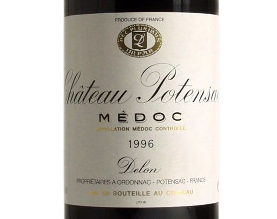 Château Potensac Rouge 1996, Cru Bourgeois Bordeaux Médoc