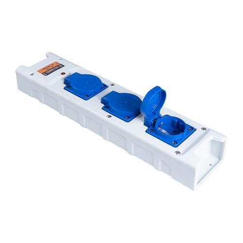 Connectra 46.476.00 Nylon 3-vägs uttagsblock utan kabel