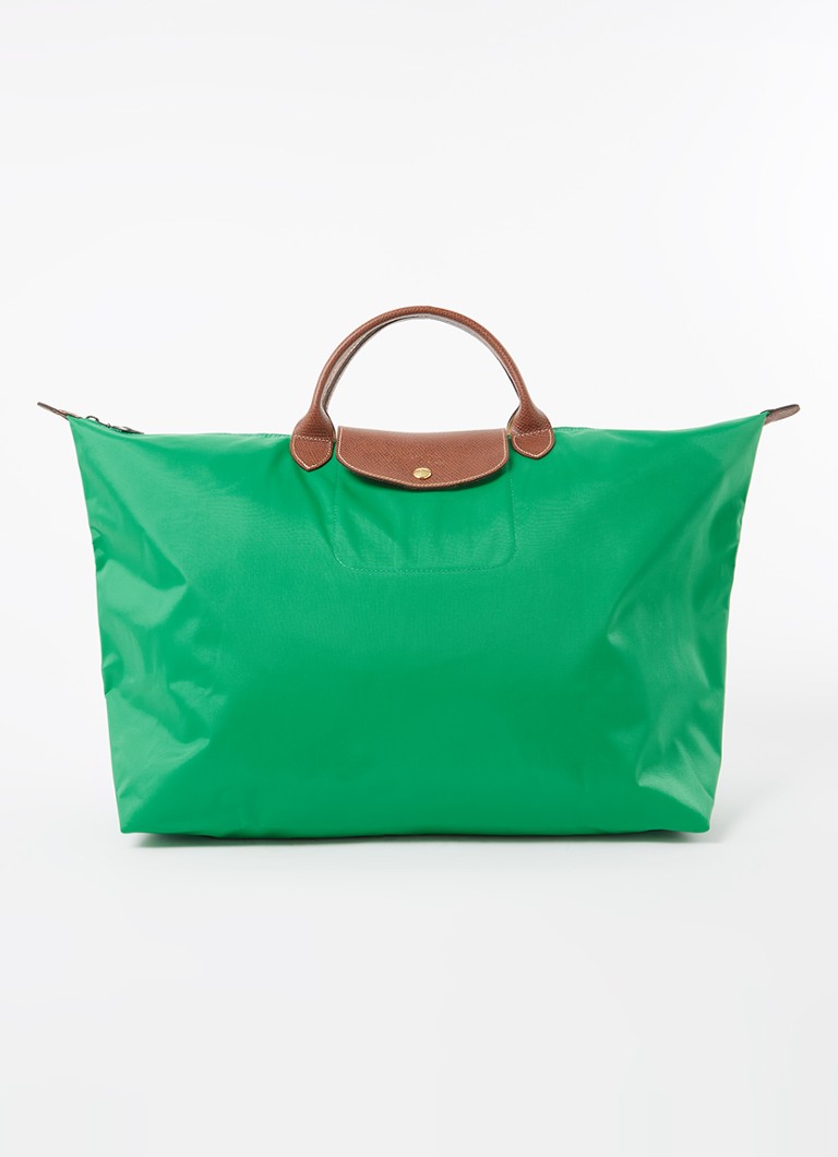 Geantă de weekend Longchamp Le Pliage Original cu detalii din piele