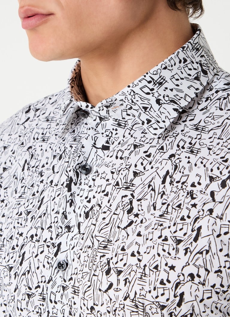 HUGO BOSS H-Hank slim fit srajca s potiskom