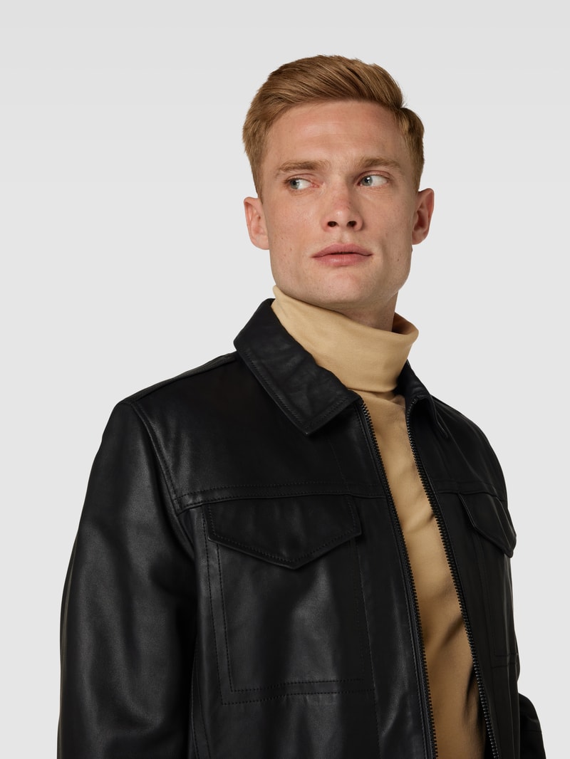 Longsleeve mit Rollkragen in beige