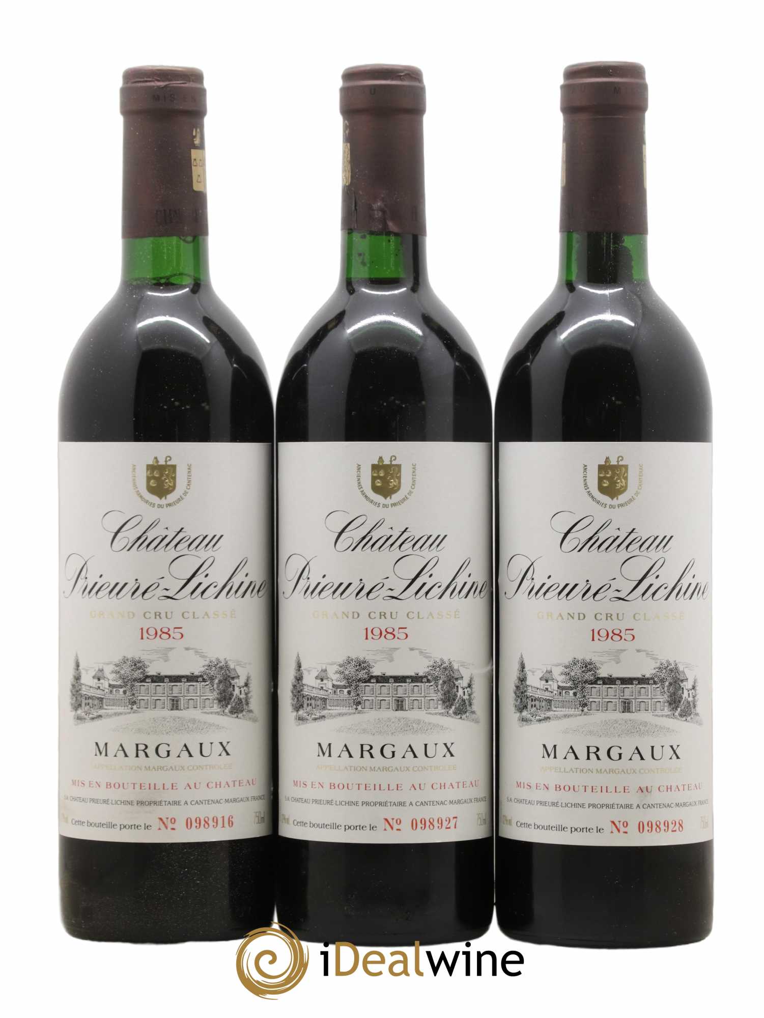 Château Prieuré Lichine 4ème Grand Cru Classé  1985 - Lot de 6 Bouteilles