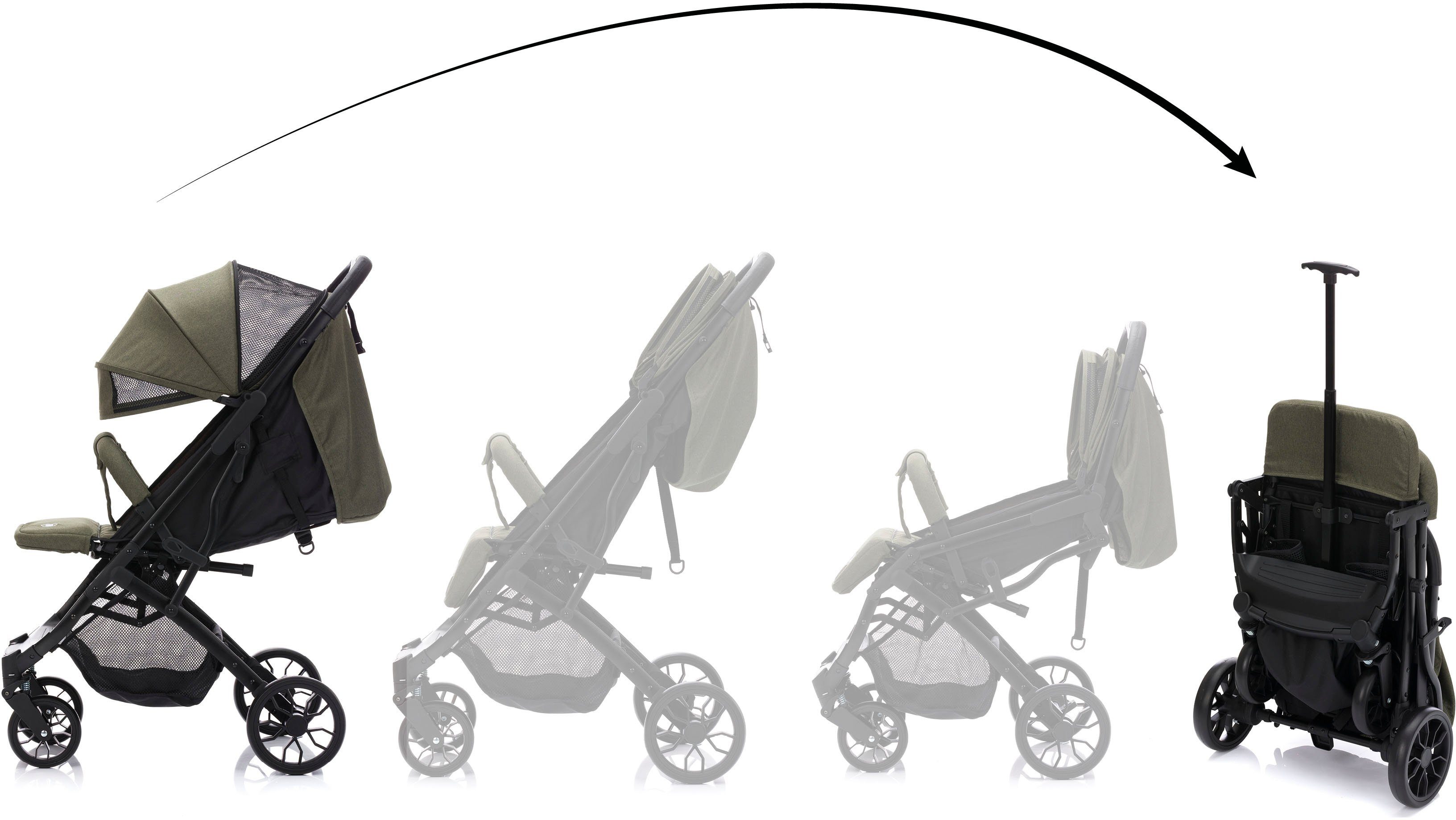 Fillikid Kinder-Buggy Styler Elite, oliv melange