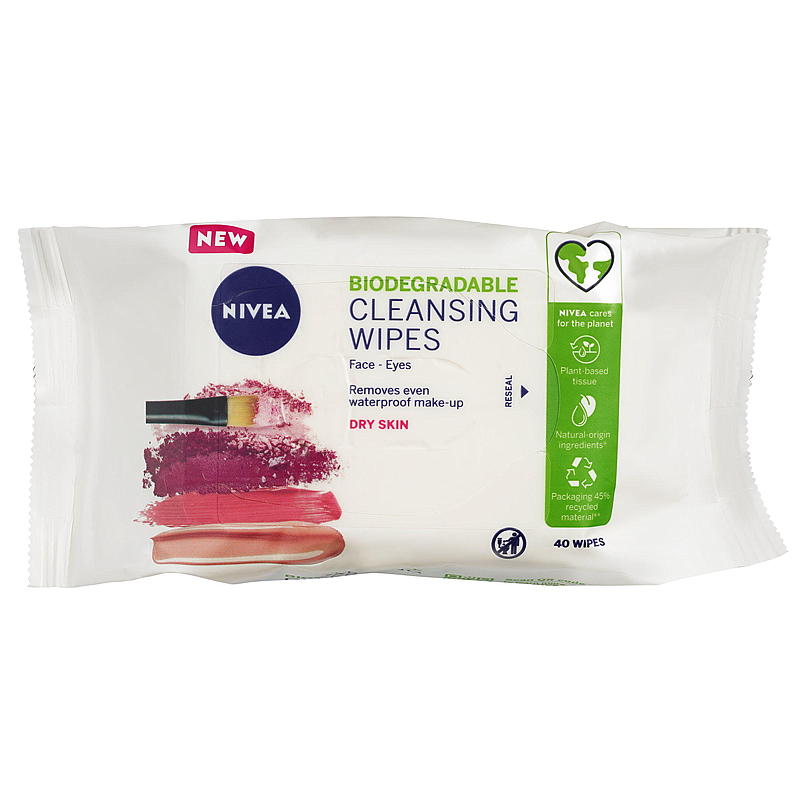 Nivea Cleansiong wipes 40-pk Dry skin Gentle Nivea