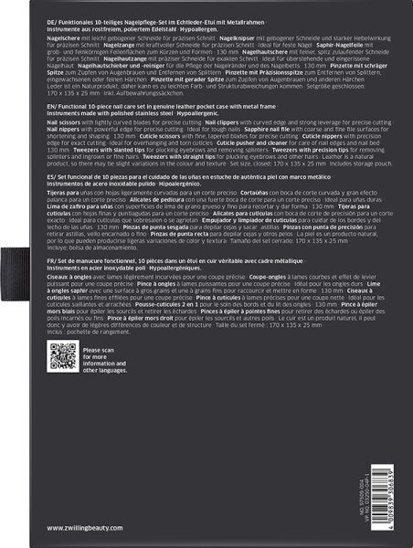 ZWILLING Beauty Classic Nagelpflege-Set - black Maniküre-Set
