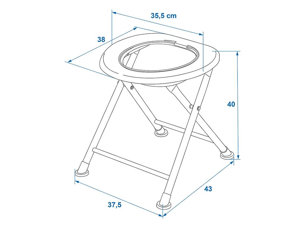 ProPlus faltbare Toilette