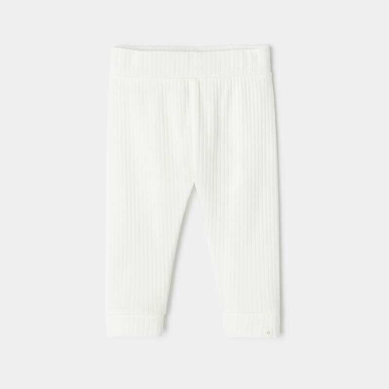 Legging en coton blanc naissance Absorba