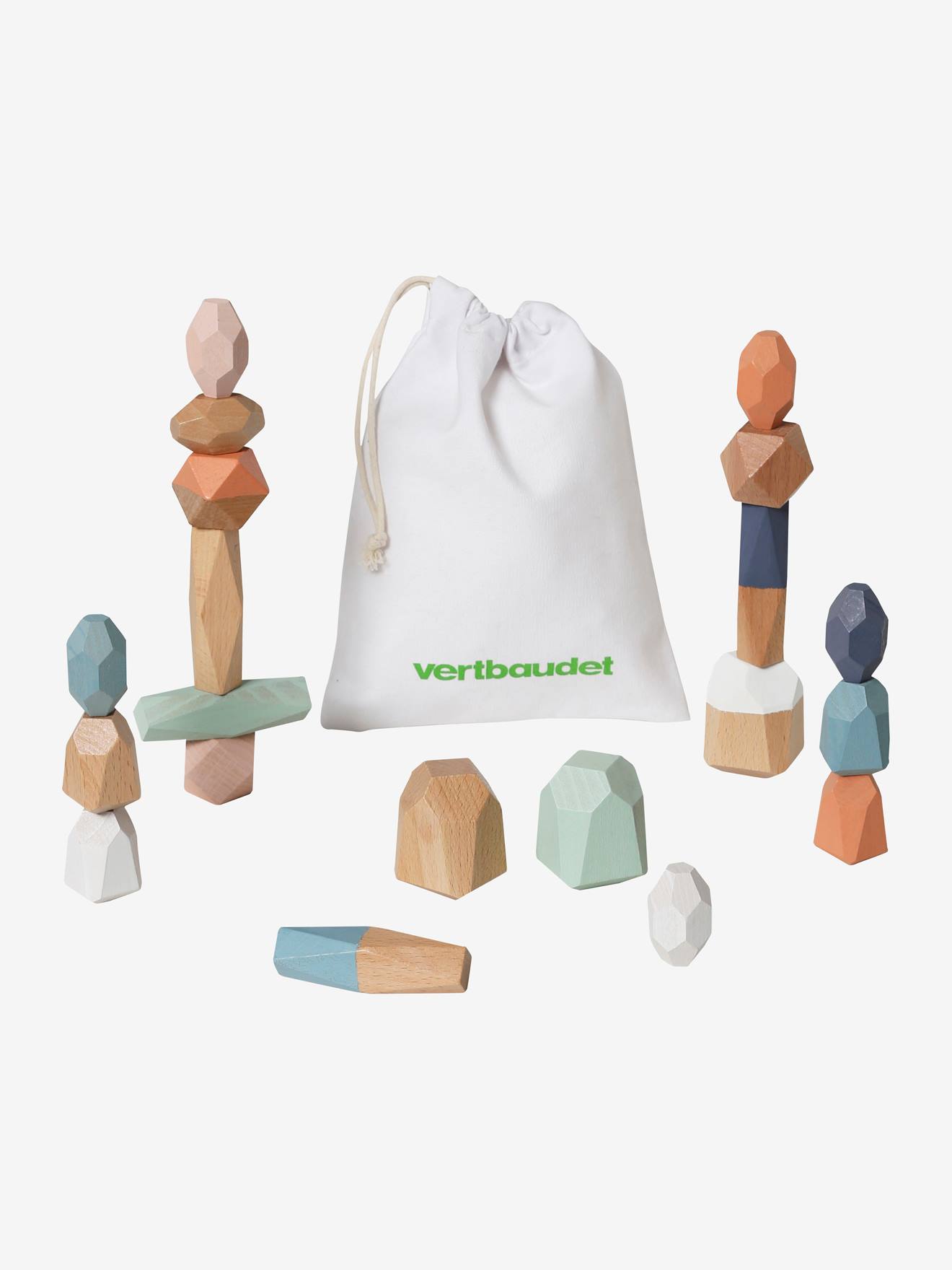 Jeu des formes à facettes en bois FSC® multicolore